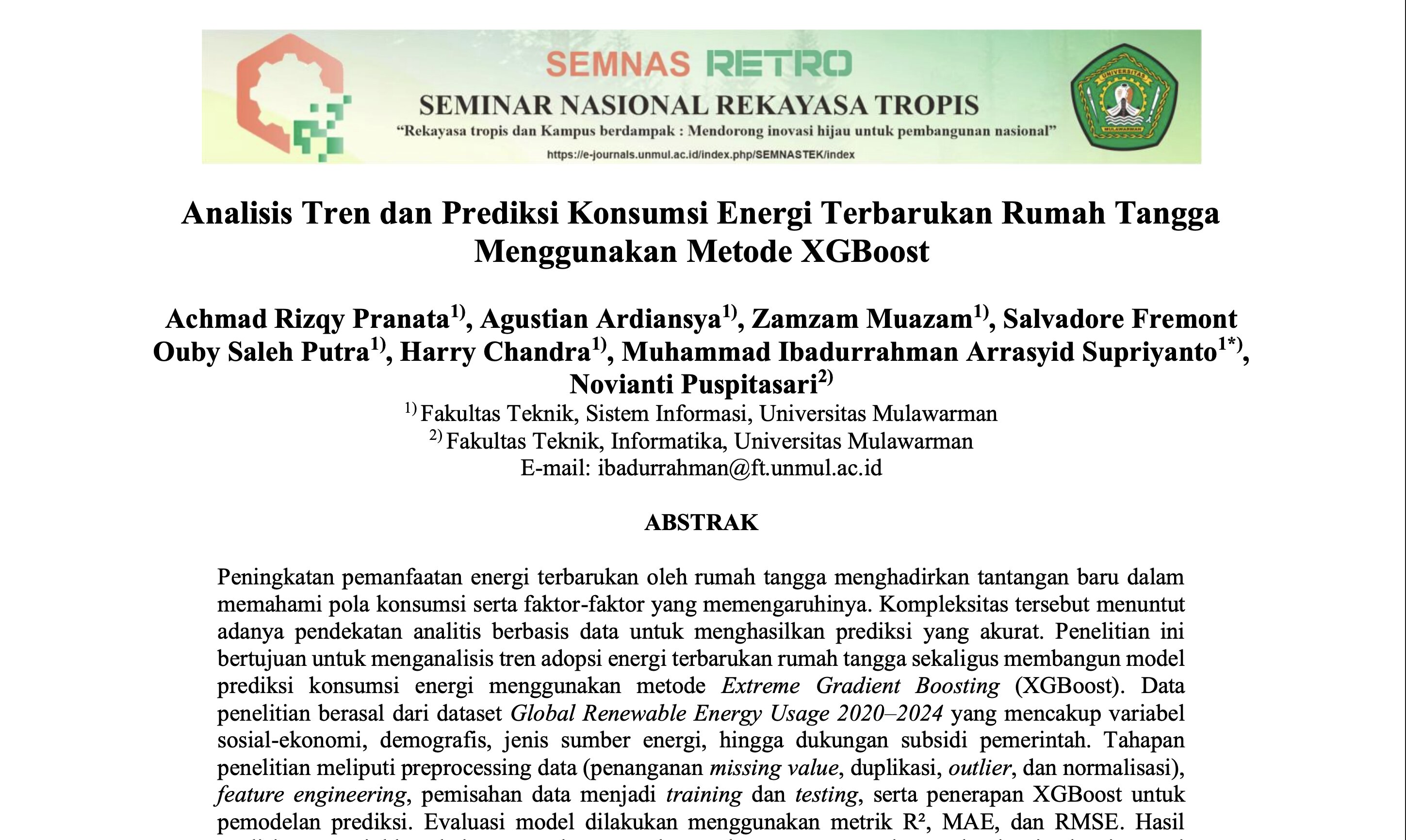 Household Energy Prediction cover